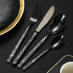 Moscow Stone Textured Handle Cutlery Set | Yedwo Design