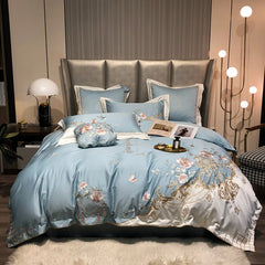 Muguet De Mai French Egyptian Cotton Embroidered Bedding Set | Yedwo Home