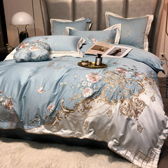 Muguet De Mai French Egyptian Cotton Embroidered Bedding Set | Yedwo Home