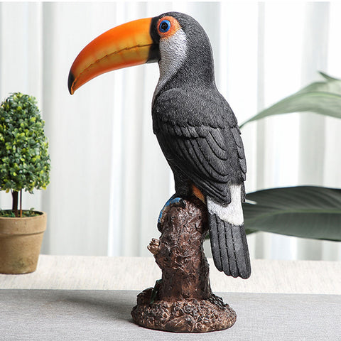 Multicolor Resin Toucan Decoration | Yedwo