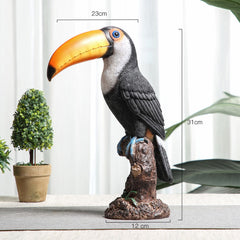 Multicolor Resin Toucan Decoration | Yedwo