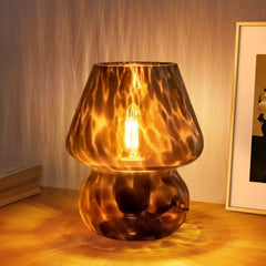 Murano Mushroom Glass Table Bedside Lamp | Yedwo Design