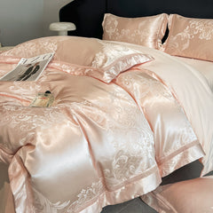 Muse Goddess 160T Cotton Jacquard Satin Duvet Cover Set | Yedwo