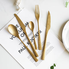 New Era Vintage Snowflake Matte Flatware Set | Yedwo Design