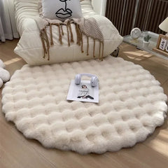 Nordic Non Slip Plush Round Rug | Yedwo Design