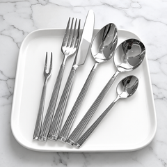 Nordic Roman Column 304 Stainless Steel Flatware Set | Yedwo