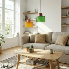 Nordic Morandi Cylinder Glass Pendant Light | Yedwo Design