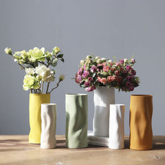 Nordic Morandi Irregular Art Ceramic Vase | Yedwo Design