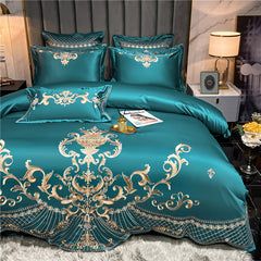 OZMUNDO Egyptian Cotton Embroidered Bedding Set | Yedwo Home