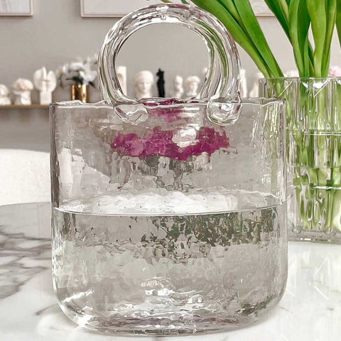 Olivia Glass Handbag Vase | Yedwo Design