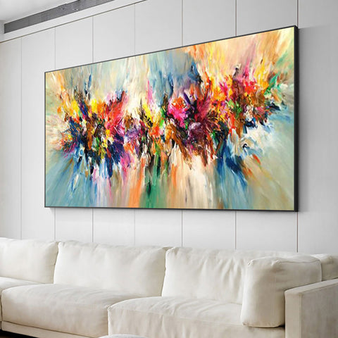 Original Hand Painted Colorful Textured Oil Painting | Yedwo