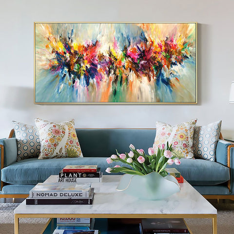 Original Hand Painted Colorful Textured Oil Painting | Yedwo