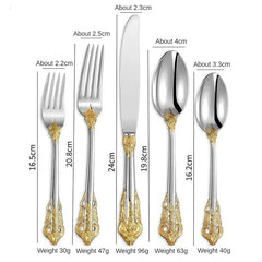 Orla Gold&Silver Luxury Plated Cutlery Set | Yedwo Design