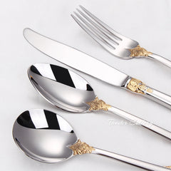 Orla Gold&Silver Luxury Plated Cutlery Set | Yedwo Design