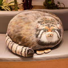 Pallas Cat Animal Throw Pillow | Yedwo