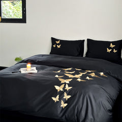 Papillon Egyptian Cotton Embroidery Bedding Set | Yedwo Home