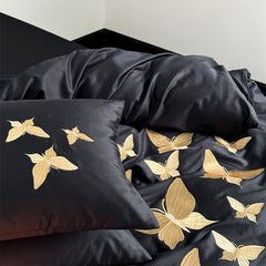 Papillon Egyptian Cotton Embroidery Bedding Set | Yedwo Home