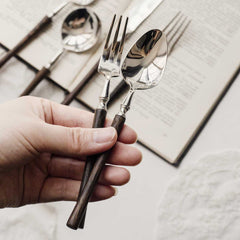 Paris Vintage Chicken Wing Wood Cutlery Set | Yedwo