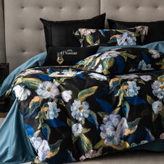 Phantom Blossom Luxe Egyptian Cotton Bedding Set | Yedwo Design