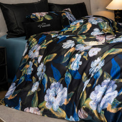 Phantom Blossom Luxe Egyptian Cotton Bedding Set | Yedwo Design
