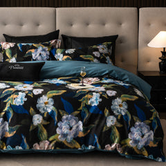 Phantom Blossom Luxe Egyptian Cotton Bedding Set | Yedwo Design
