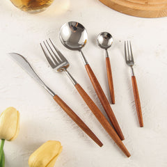 Portugal Vintage Huanghua Pear Wood Cutlery Set | Yedwo