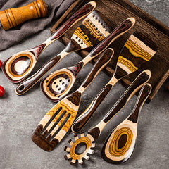 Premium 7-Piece Pakkawood Kitchen Utensil Set | Yedwo