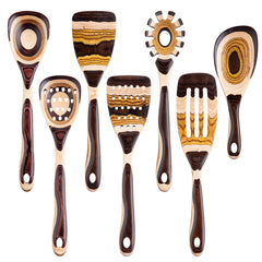 Premium 7-Piece Pakkawood Kitchen Utensil Set | Yedwo