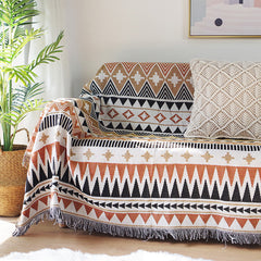 Premium Navajo Inspired Geometric Woven Sofa Throw Blanket | Yedwo Home