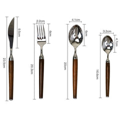 Premium Red Guibao Wood Cutlery Set | Yedwo