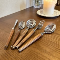 Premium Red Guibao Wood Cutlery Set | Yedwo