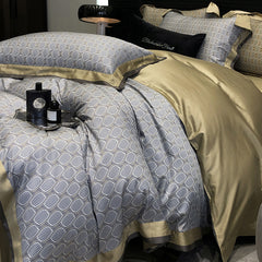Premium 600TC Flowers Leaves Tencel Bedding Duvet Cover | Yedwo