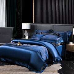 Premium Luxury 180S Egyptian Cotton Silky Jacquard Duvet Cover | Yedwo Home