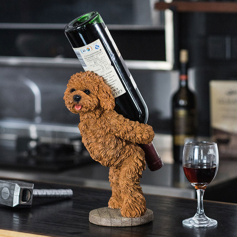 Puppy Dog Statue Wine Holder | Yedwo Design