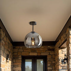Retro Copper Glass Ceiling Light | Yedwo