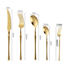 Rome Gold&Silver Cutlery Set | Yedwo