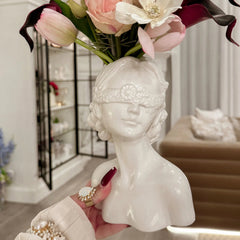 "Rose & Ruby" Lady Ceramic Vase Set of 2 | Yedwo Design
