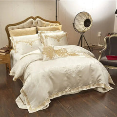 Rovenia Luxury Satin Cotton Bedding Set | Yedwo