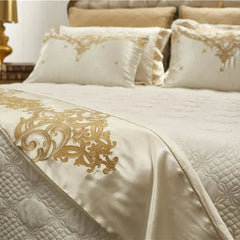 Rovenia Luxury Satin Cotton Bedding Set | Yedwo