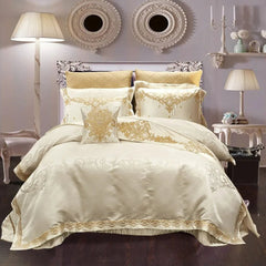 Rovenia Luxury Satin Cotton Bedding Set | Yedwo