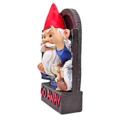 Go Away Rude Middle Finger Gnomes Statue | Yedwo Design