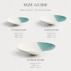 SHADOW Elegant Porcelain Pasta & Salad Plate | Yedwo