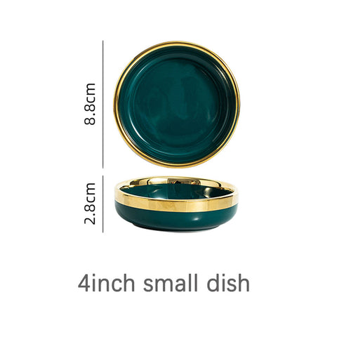 Verde Emerald Green Luxury Dinnerware Set | Yedwo Home