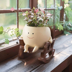 Smiley Rocking Chair Resin Planter | Yedwo Design