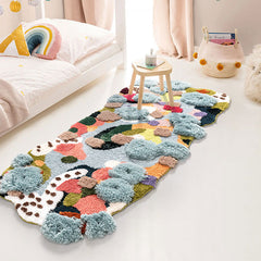 Soft Irregular Artistic Moss Area Rug | Yedwo Design