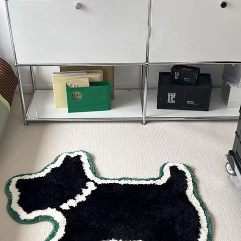 Soft Irregular Fluffy Schnauzer Dog Carpet | Yedwo Home