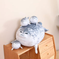 Soft Kawaii Chubby Blob Seal Throw Pillow | Yedwo