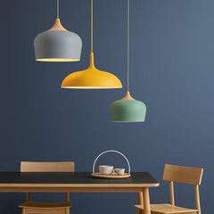 Soft Pastel Metal & Wood Pendant Lights | Yedwo Design
