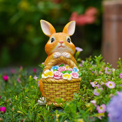 Solar Garden Outdoor Bunny Statues | Yedwo
