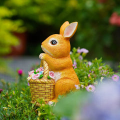 Solar Garden Outdoor Bunny Statues | Yedwo